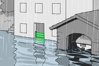 Les barrages de protection mobiles comme mesures de protection inondations au bord d'un lac