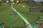 Capture d'écran du jeu en ligne "MurGame" avec une vue du village encore peu développé sur son cône de torrent à risque des laves torrentielles.