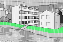 Un digue de protection contre les inondations garantit une protection permanente et donc particulièrement fiable contre les inondations.